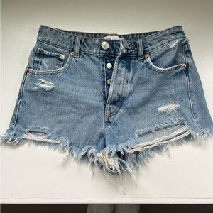 Zara Ripped shorts